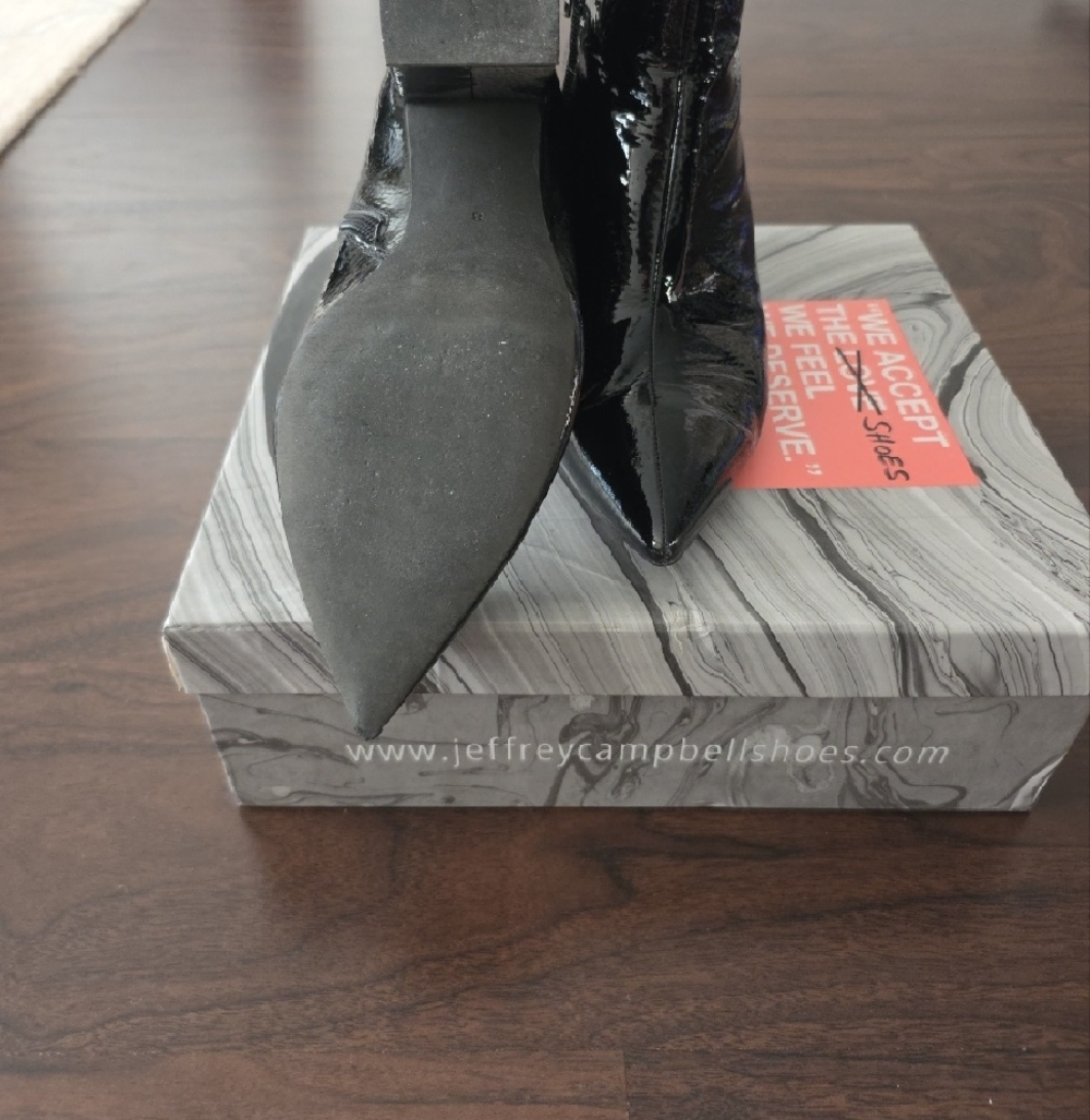 Jeffrey Campbell Black Patent Ankle Boots - Women - Picture 3 of 5